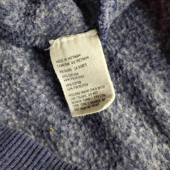 American Eagle Outfitters Women’s Navy Blue Logo Hoodie Sweatshirt Size Small - Picture 4 of 6